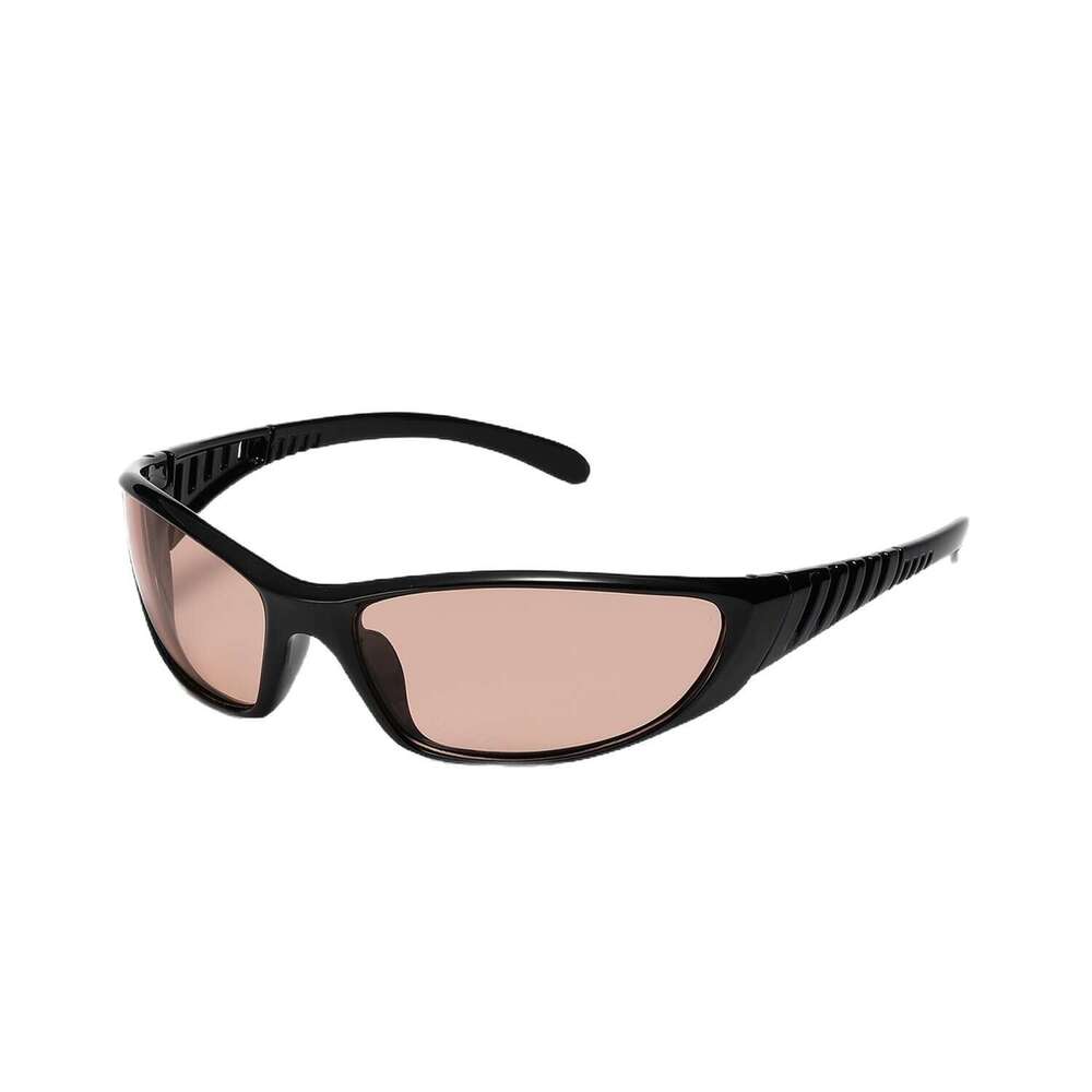 Y2k Silver Sunglass With A Futuristic Tech Vibe, Millennium Hot Girl Sunglass, European American Style, Personalized Sports And Cycling Sun Protection