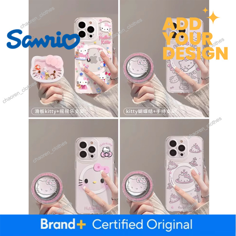 Kt Cat Transparent Magnetic Metal Fitted Case for Apple iPhone 17 Pro Max - Compatible with iPhone 16/15, Cat Hello Kitty Design, Magnetic Closure - view 5