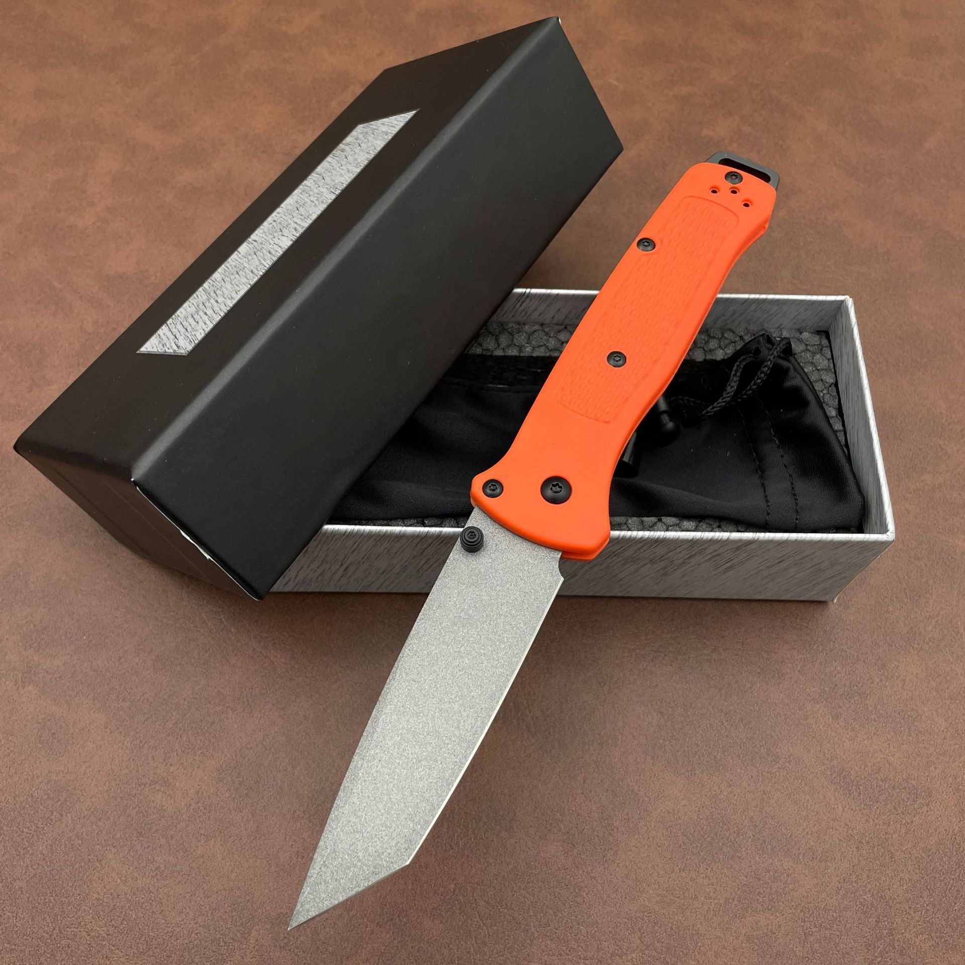537 Bailout BM Knife Self Defense Pocket Knives Outdoor EDC Survival Flipper Folding Knife Camping Hunting Tool Nylon Handle