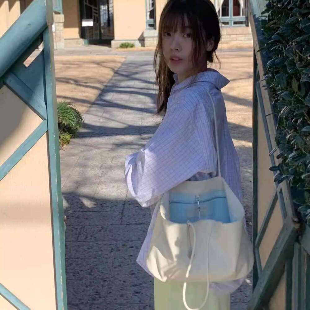 Luxury Korean Style Early Spring Solid Hobo Tote Bag, Top Layer Cowhide, Large Capacity, Niche High End Casual Shoulder Handbag SENYY