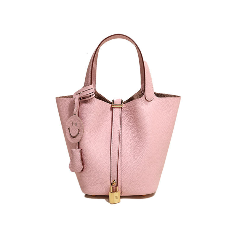 Designer Luxury Cross-border Hot Selling Vegetable Basket Handbag Women's Handbag 2026 Summer New TOGO Cow Leather Bag Women's Bucket Bag Wh