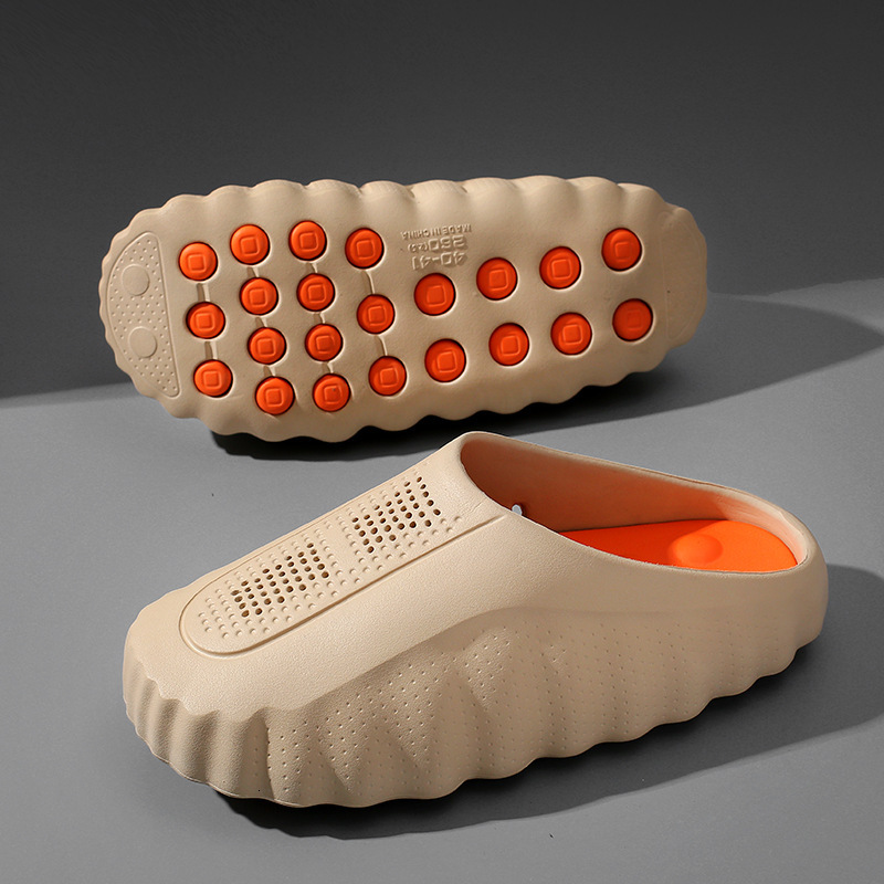 Summer Slippers Non-slip Soft Sole Home Slides Luxury Designer Slippers Daily Wear Soft Footwear Slides Closed-Toe Thick-Soled EVA Massage Recovery Sa