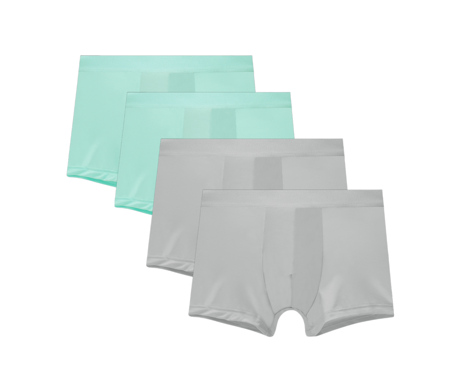 4 Pack Men Ice Silk Boxers Polyester Seamless Breathable Quick Dry Soft Underwear For Men