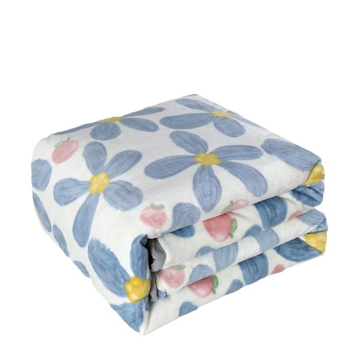 Air-Conditioned Milk Fleece Thickened Flannel Blanket Gift Set