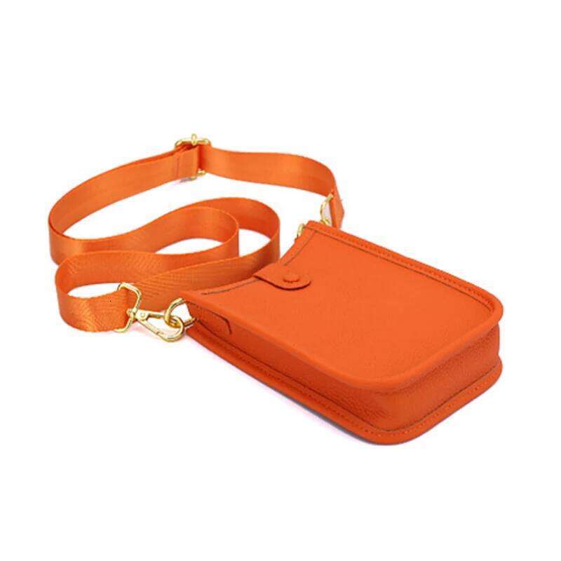 Vintage Tanned Leather Shoulder Fit 6.5 Inch Women's Phone Bags Bucket Cross Bag