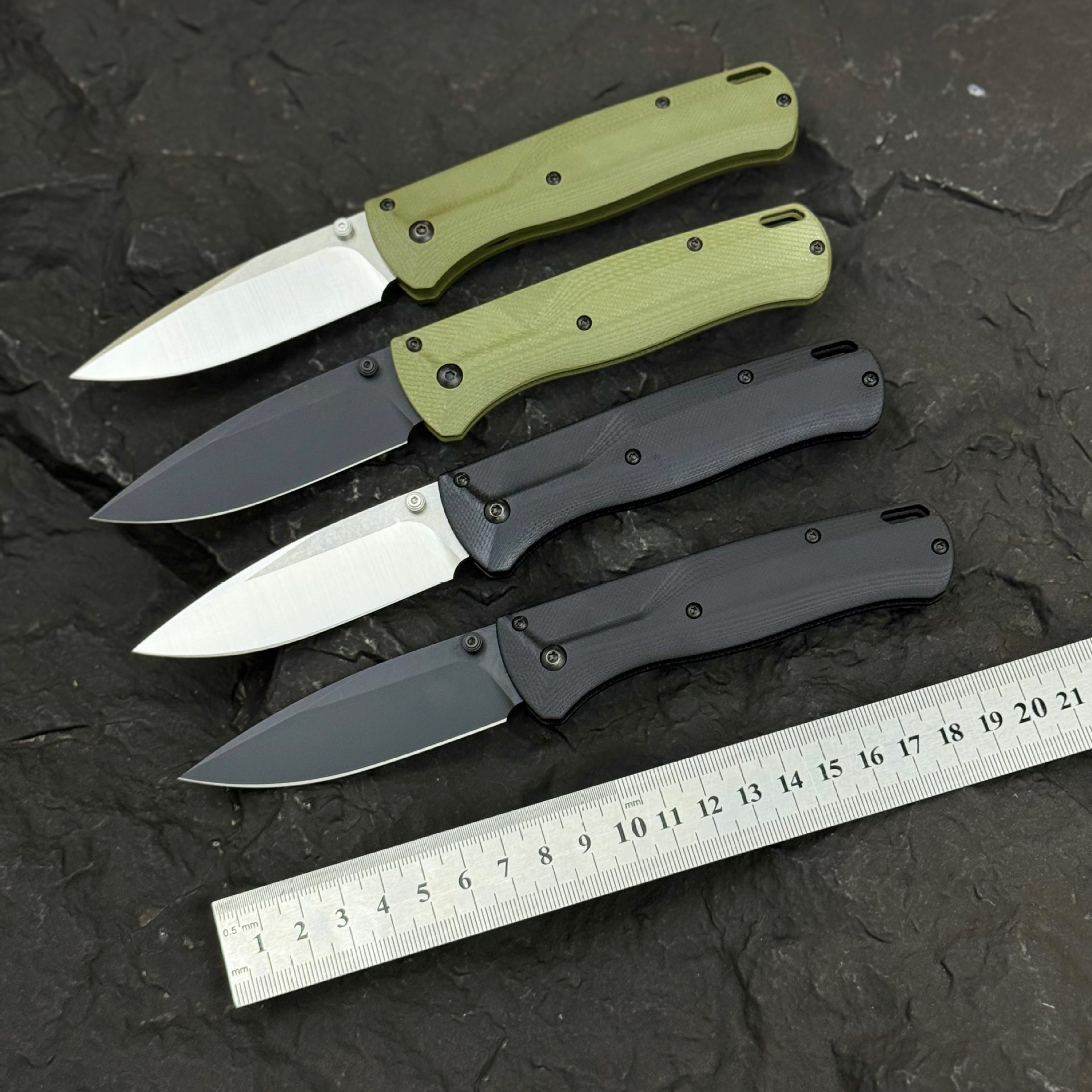 535 G10 Tactical EDC Camping Fishing Knives Stainless Steel Outdoor Folding Knives G-10 Knife Hunting Self-defense Field Survival Tools