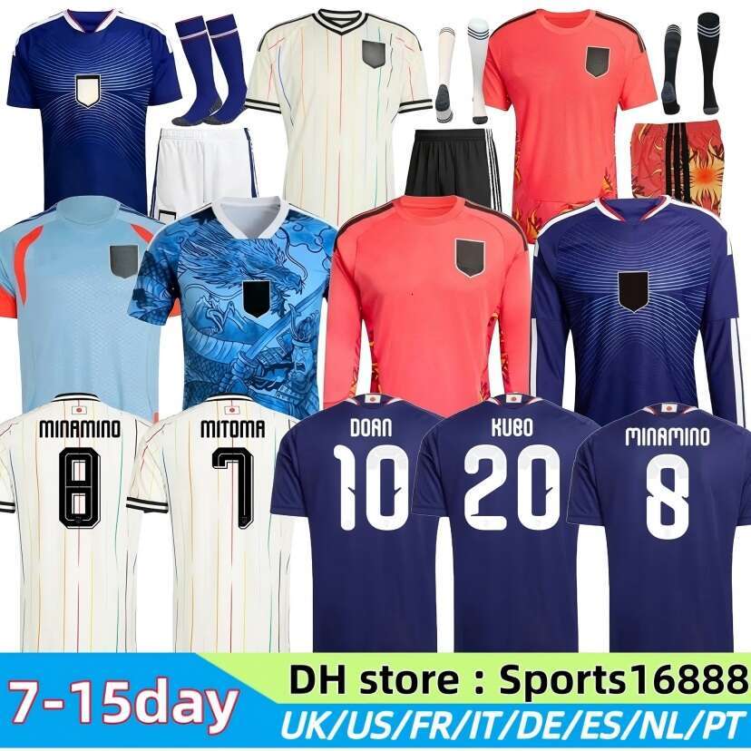 Japan jersey 2026 World Cup Soccer Jerseys Classic Cartoon MINAMINO TOMIYASU TSUBASA More - Breathable Football Shirt for kits Fans player version