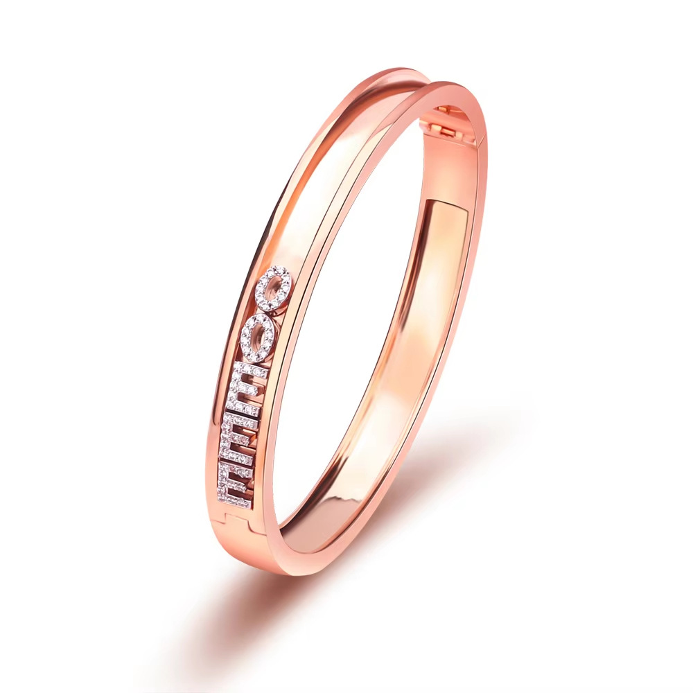 DOREMI Personalized Charms Slide Bangle English Letters 12 Birthstone Charm Heart Star Slide Bangle 251023
