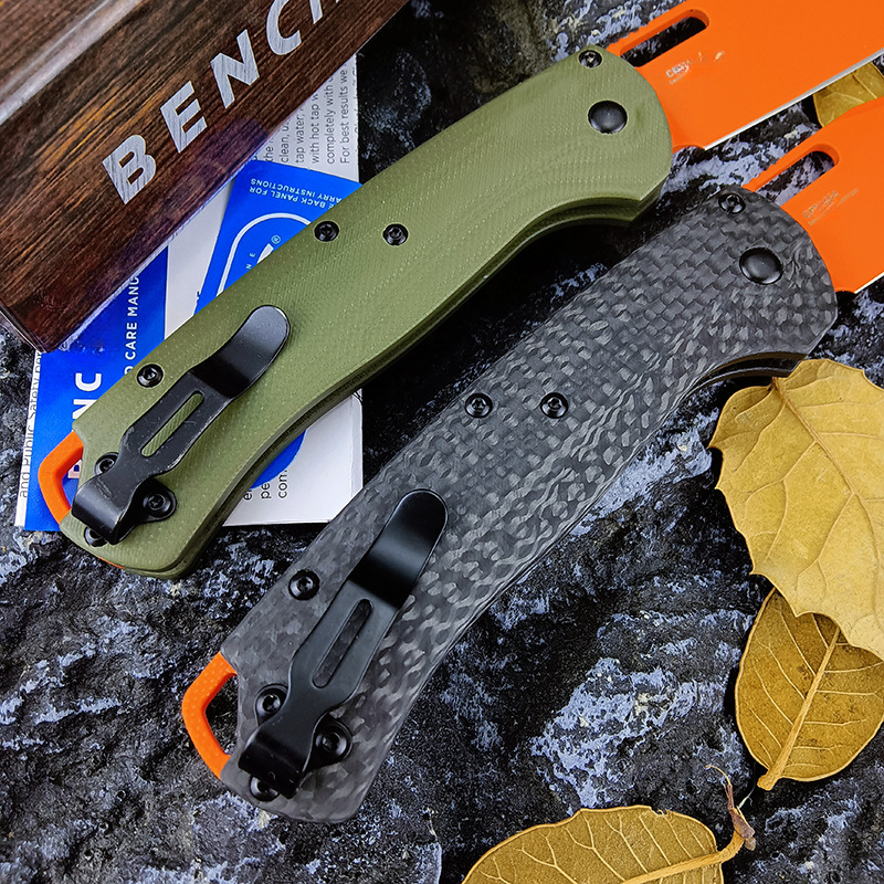 BM 15535 Knife Carbon Fiber Handle Hunting Folding Knife BENCH CPM154 Blade EDC Self Defense Pocket Multiool Knives Gitf for Men