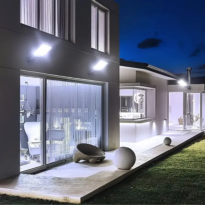 400000LM Solar LED Lights Outdoor With 3 Mode Waterproof Motion Sensor Security Lighting Wall Street Lamp for Garden Patio Path 260423
