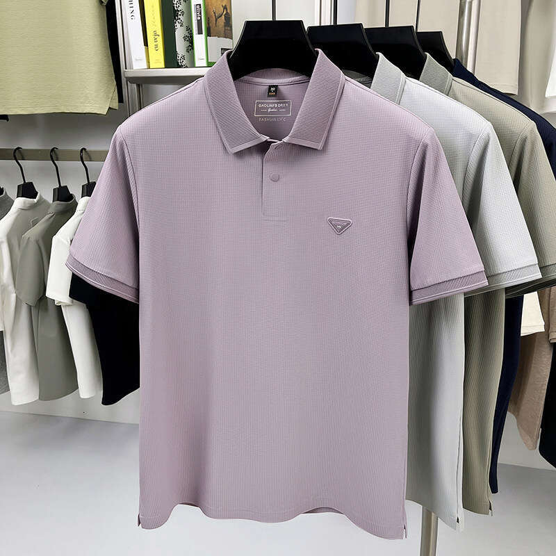 2026 New Men's Summer Short-Sleeve POLO Shirt for Young and Middle-Aged Men