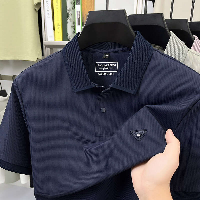 2026 New Men's Summer Short-Sleeve POLO Shirt for Young and Middle-Aged Men
