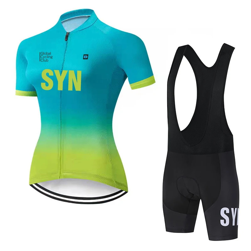 SYN womens cycling sports cedar suit summer cycling shorts sponge cushion cycling jersey cycling bib quick drying cycling top 260423