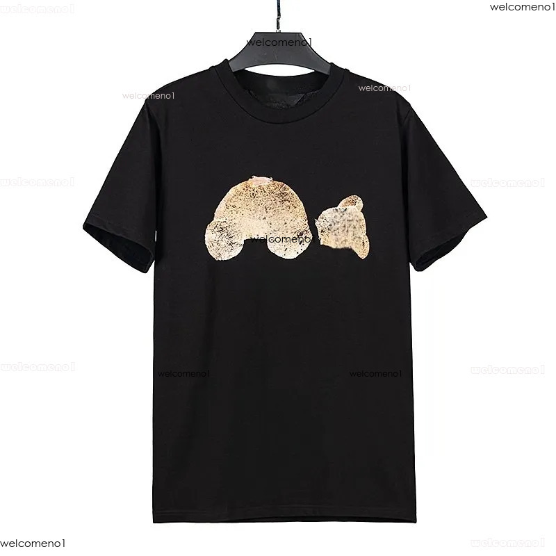 Palmity Angelshirts 2026 Designer Shirt Plam T Shirt Classic Trend Broken Bear Graphic Tee Crew Neck Sweatshirt Graffiti Plam High Quality Pure Cotton Tops 6b5