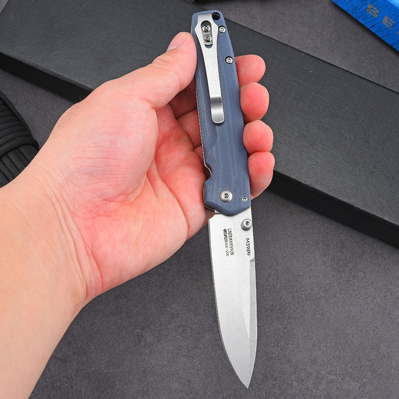 BM485 Folding Pocket Knife Outdoor Multitool Camping Fishing Cutting Portable Drop Point Blade Survival Manual Open Knives