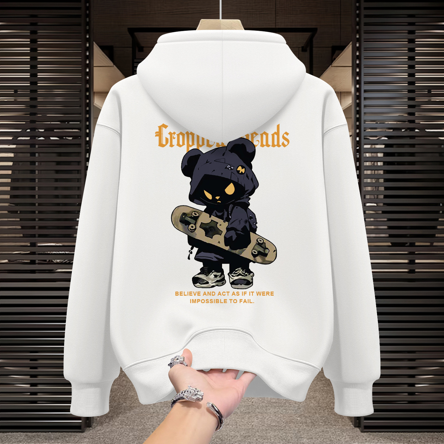 2026 Autumn Men's American Trendy Hoodie, Streetwear Style, Ruggy Casual Heavyweight Cotton Coat, Warm Fleece Lined Outerwear