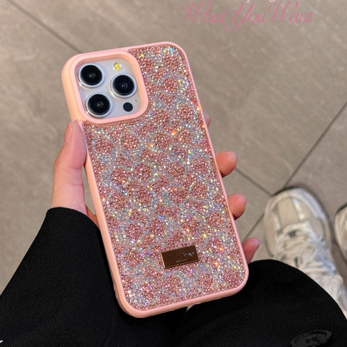 Foreign Trade Exclusive Skin Feel Diamond Protective Case for iPhone 17 Pro Max Apple 16 Shockproof and Drop-resistant