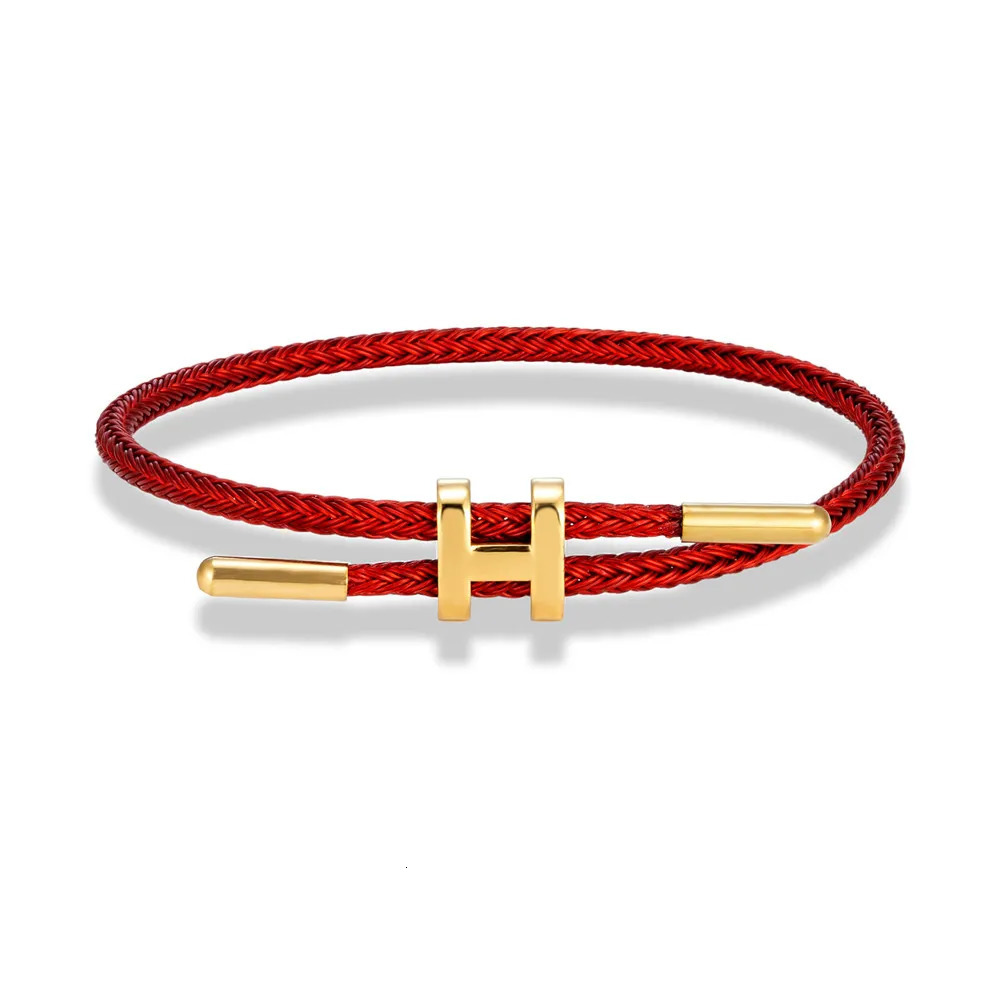 Multicolor Charm Adjustable Bracelet Fashion No Fade Stainless Steel Wire Waterproof Rope Bracelet for Men Women Couple 260423