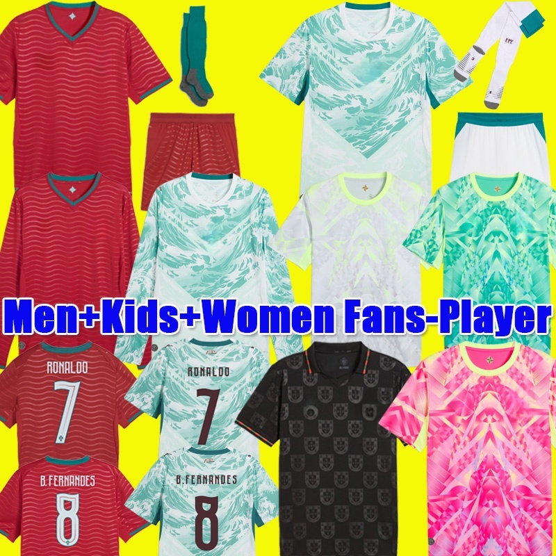 Edicao Speciale Portugal 2026 World Cup soccer jersey Black Panther Kit DIOGO J maglie da calcio RUBEN ronaldo football shirt kit set portugal jersey B.FERNANDES