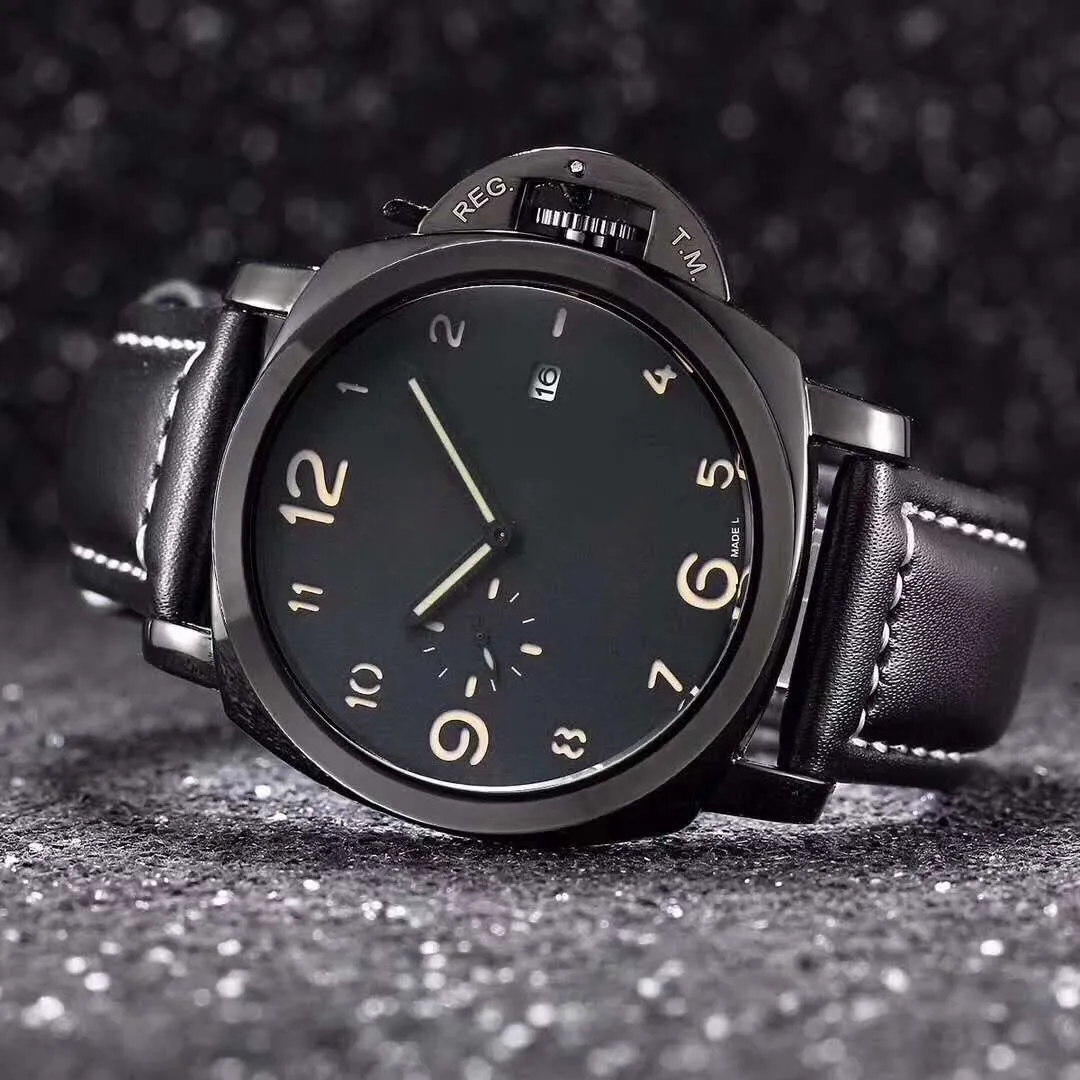 Watches for Men 2025 New Mens Watches All Dial Work Quartz Watch Top Luxury Brand Clock Men Fashion Black Leather Strap