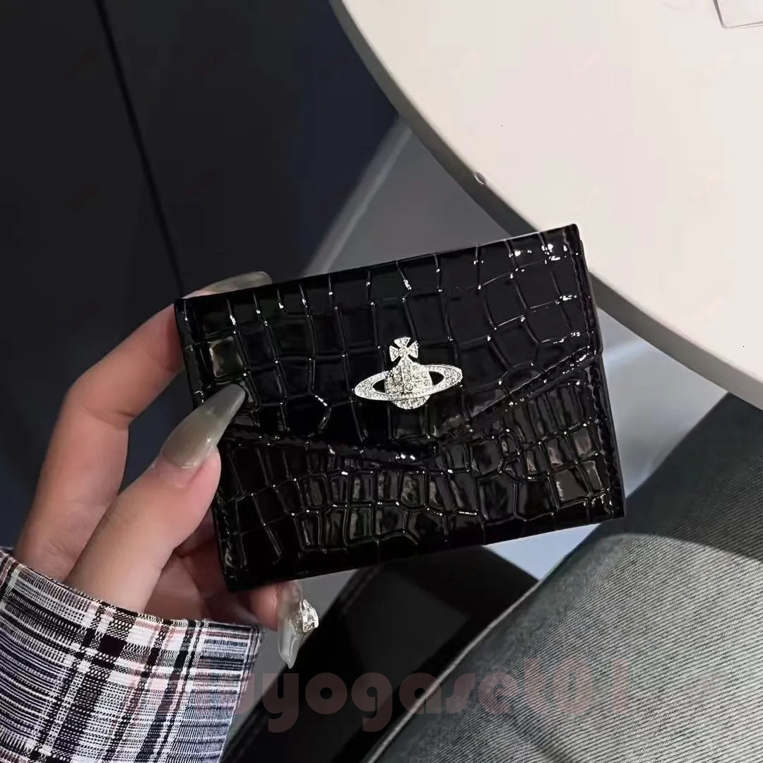 vivienwt wood wallet Holders Brand Wallet planet bag Large Capacity Leather Saturn Busins Card Bag Passport Holder Travel Purs Handbags Evening