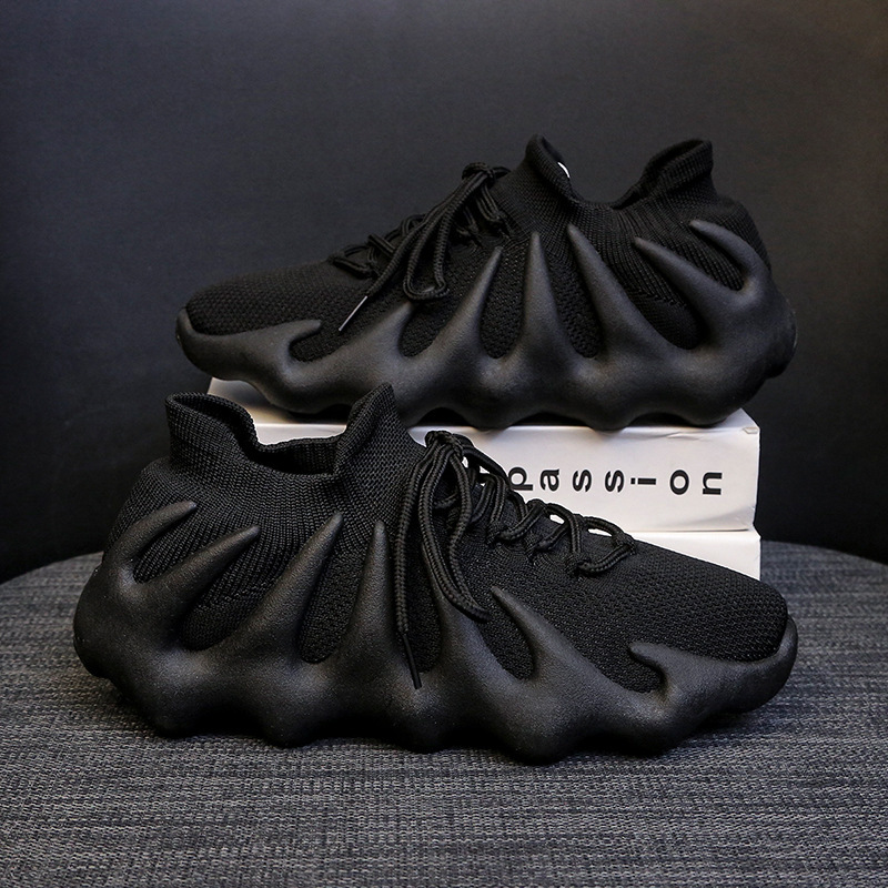 New Flyknit Octopus Casual Sneakers Korean Style Trendy Couple Breathable Volcano Socks Unisex Shoes