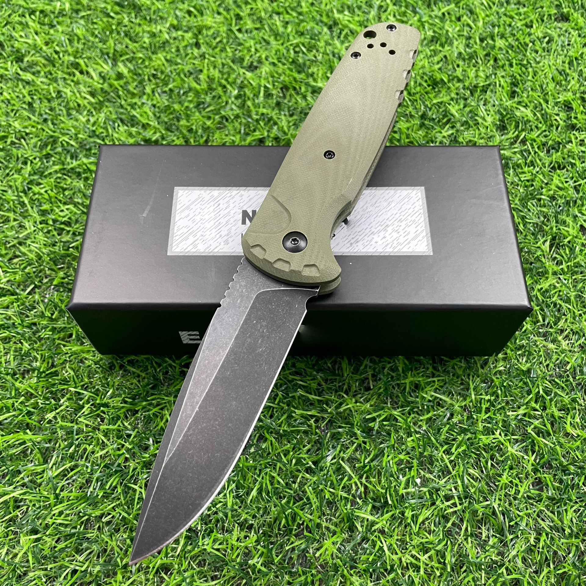 BM4300 Auxiliary Pocket Folding Knife D2 Blade G10 Handle Jungle Hunting Cutting Survival Knives Outdoor Hiking Camping Tool
