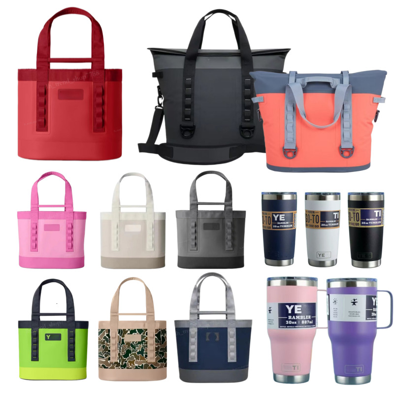 yetibag Camino 35 20 Totes Bags Pink Carry Picnic Box Internal Dividers Fishing Camping Lunch Bags Durable Beach Totes Water proof Large Bag Black cooling travel bag