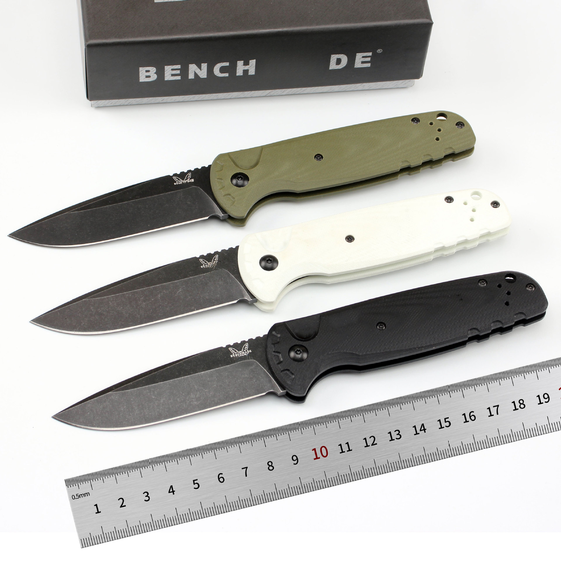 BM 4300 Pocket Folding Knife CPM-Magnacut Blade G10 Handle Assisted Flipper Knife EDC Outdoor Hunting Tactical Self Defense Tool