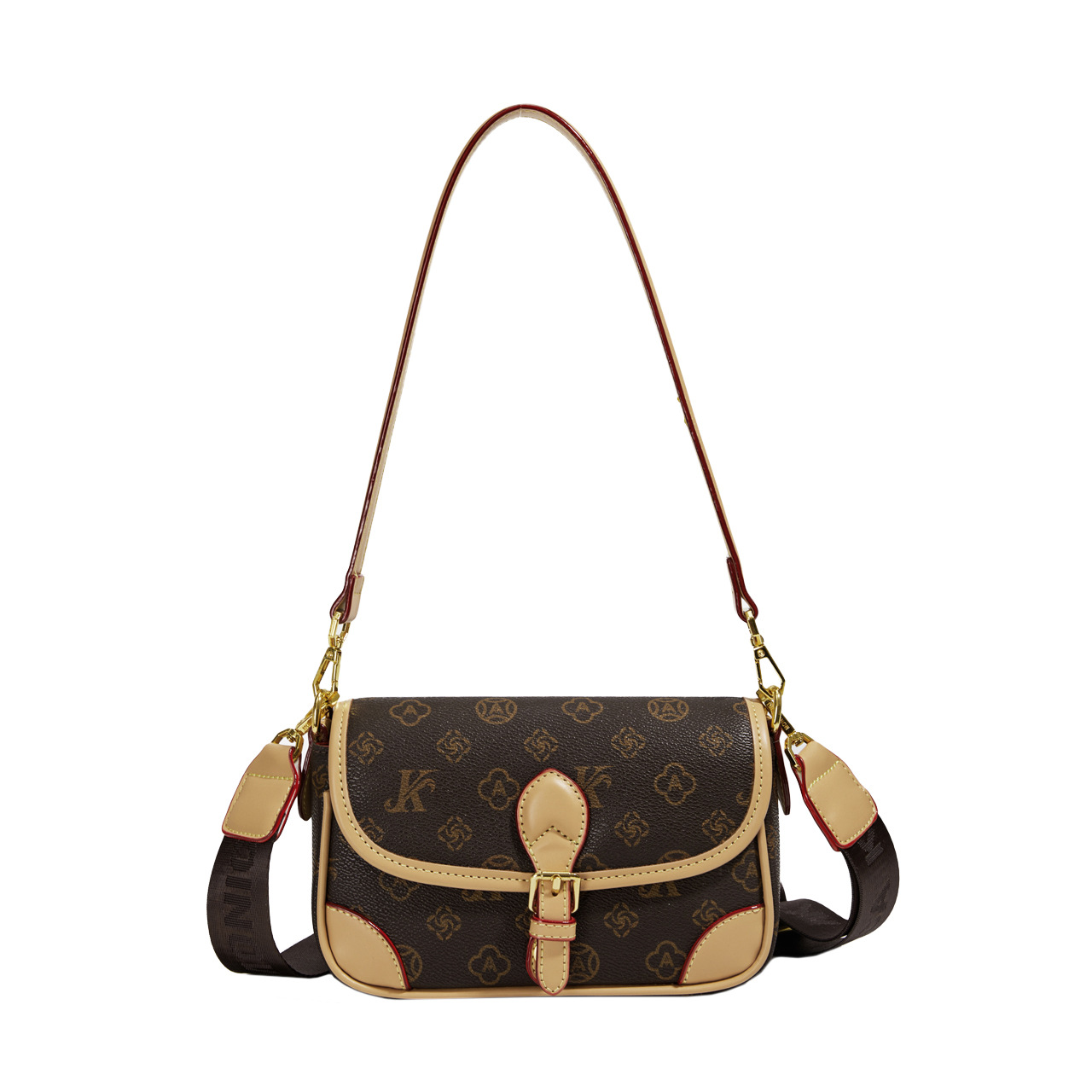 MONICA KIKI Classic Designer Retro Flap Bag Light Luxury Fashion Printed Cross body Bag For Woman