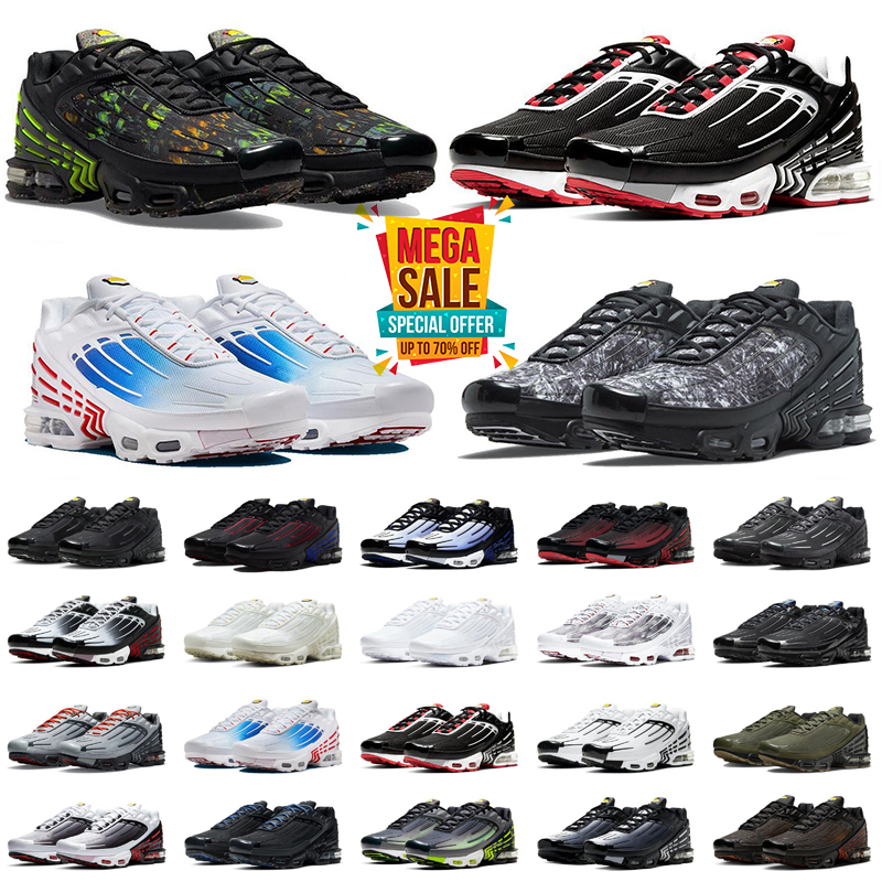 designer sneakers Tuned Tn Plus 3 Womens Mens Running Shoes Fashion Tn3 Trainers khaki Unity Bred Mesh Aqua Sneakers Atlanta 40-46