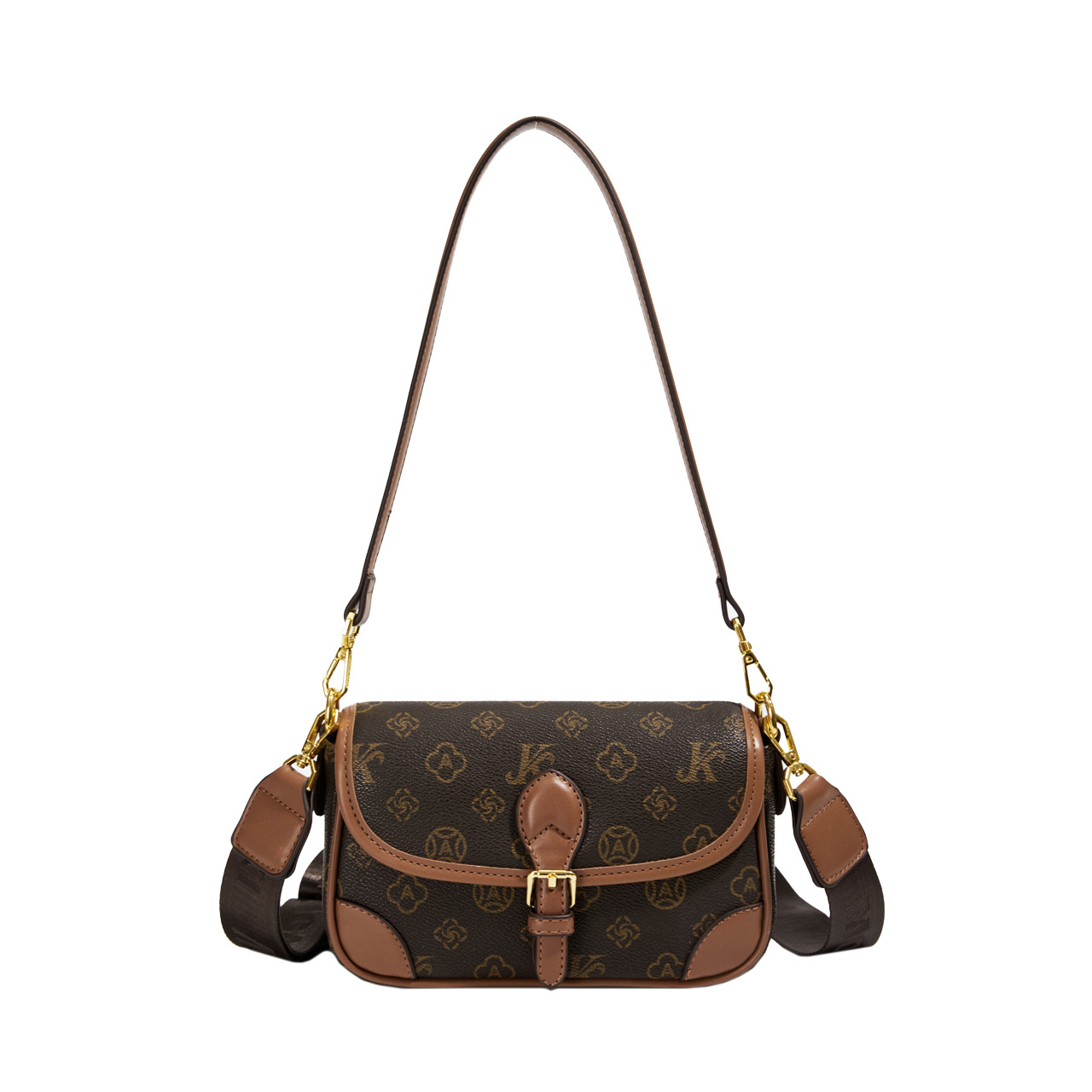 MONICA KIKI Classic Designer Retro Flap Bag Light Luxury Fashion Printed Cross body Bag For Woman