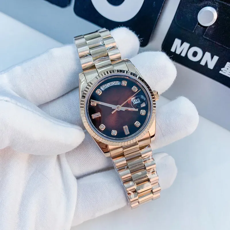 High Quality Mens Watch Designer Luxury Diamond Roman Digital Mechanical Automatic Movement Watch