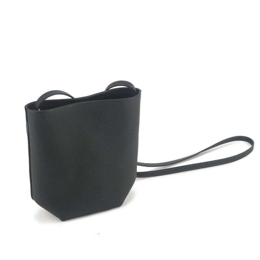 Niche Design Mini Bucket Bag, Rown S Park Series, Genuine Full Cowhide, Fashion Shoulder Crossbody Bag, Lightweight Daily Women Purse, Minimalist Vers