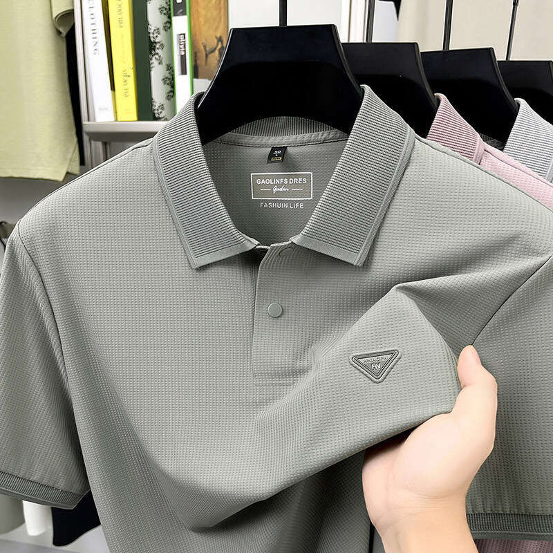 2026 New Men's Summer Short-Sleeve POLO Shirt for Young and Middle-Aged Men