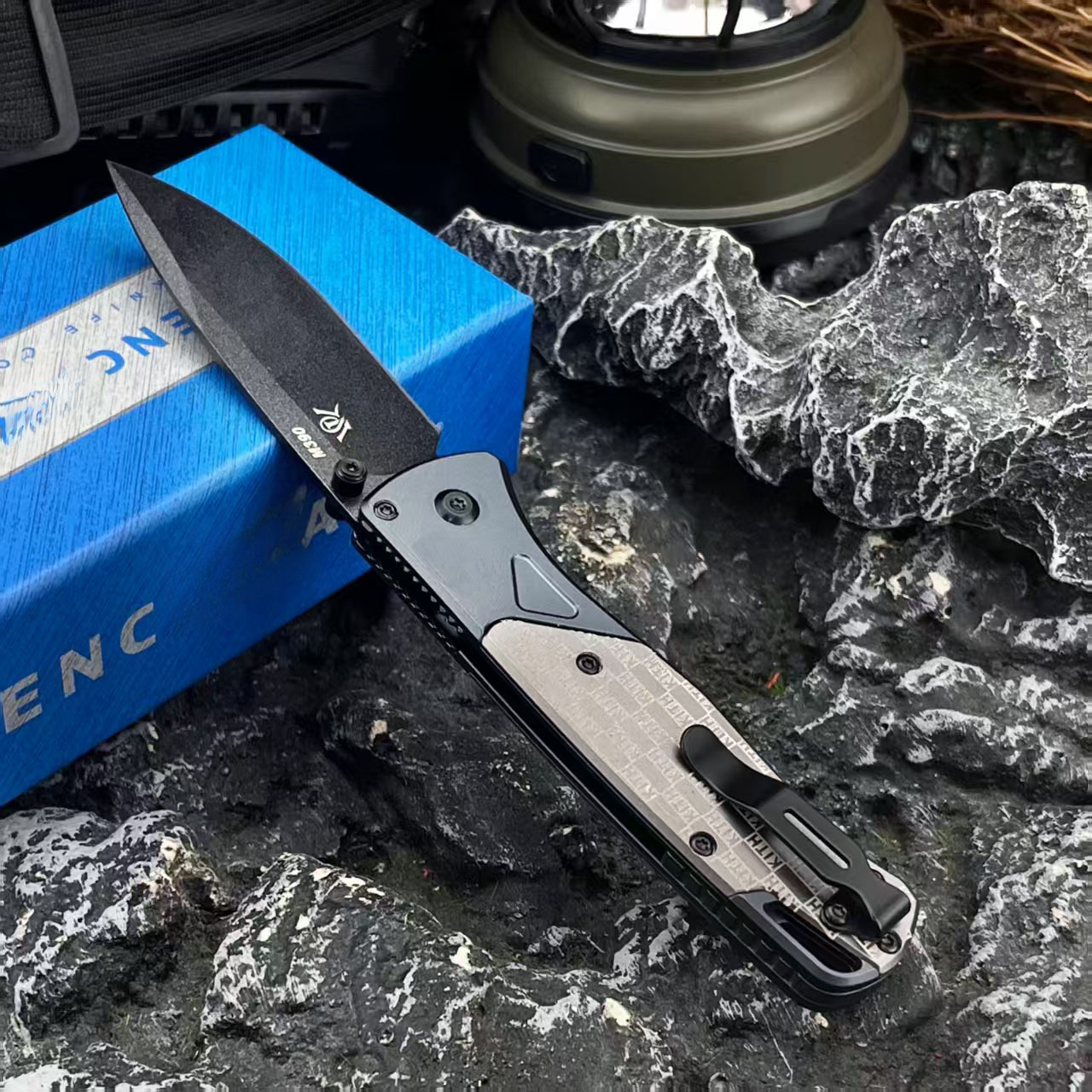 BM 535 Folding Knife Aluminum Handle D2 Blade Outdoor Hunting Survival Sharp Self-defense Multi-tool Self-defense Men's Gift
