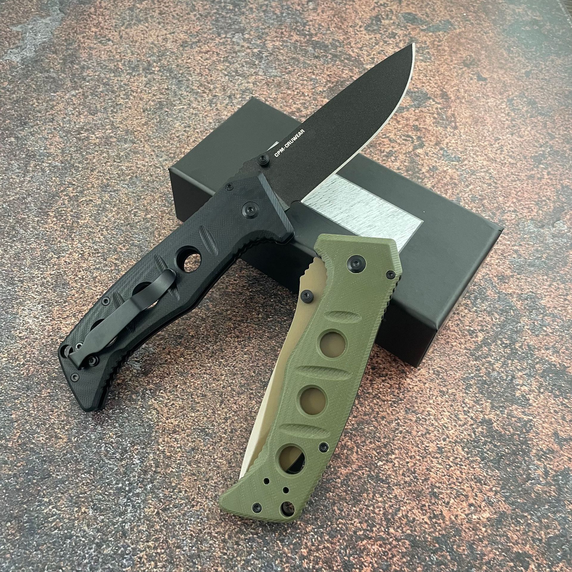New BM 275 Adamas Folding KnifeOutdoor Tactical Knife Camping Practical Hunting EDC Tool D2 Blade G10 Handle with Pocket Clip