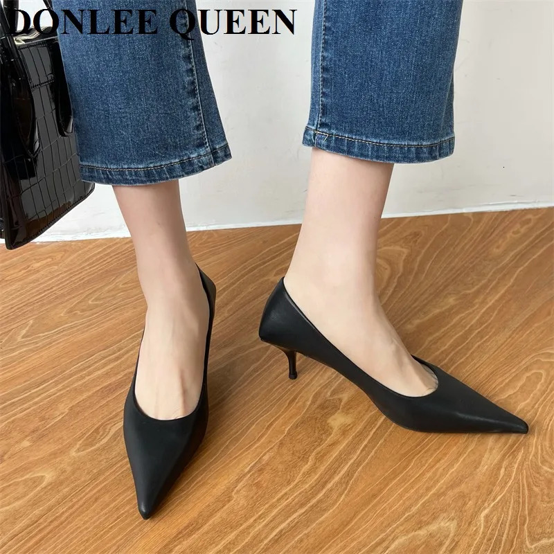 Fashion Pointed Toe Thin High Heel Shoes Women Elegant Pumps For Party Dress Shoe Candy Colorful Decoration Zapatillas Mujer 260625 - view 3