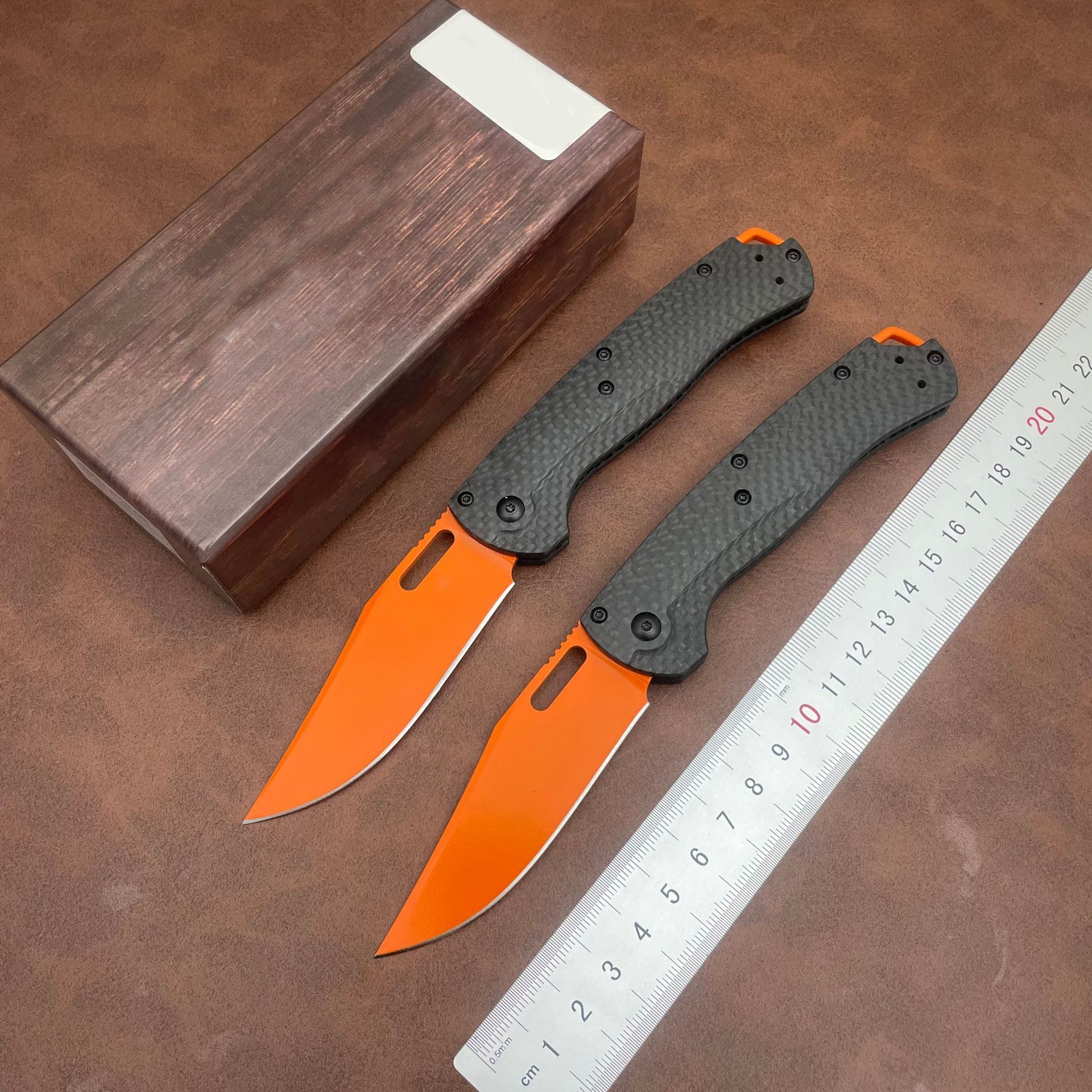 BM 15535 Folding Tactical Self Defense Pocket Knife Carbon Fiber/G10/Nylon Handle Outdoor EDC Flipper Knives Survival Hunt Knife