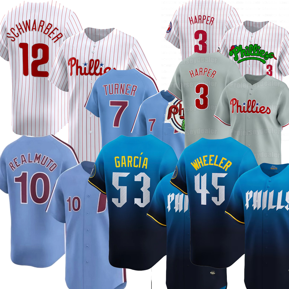 53 Adolis Garcia Bryce 3 Harper Phillies 2026 Jersey Kyle Schwarber Brandon Marsh Trea Turner Kepler J.T. Realmutos Zack Wheeler Alec Bohm Bryson Stott