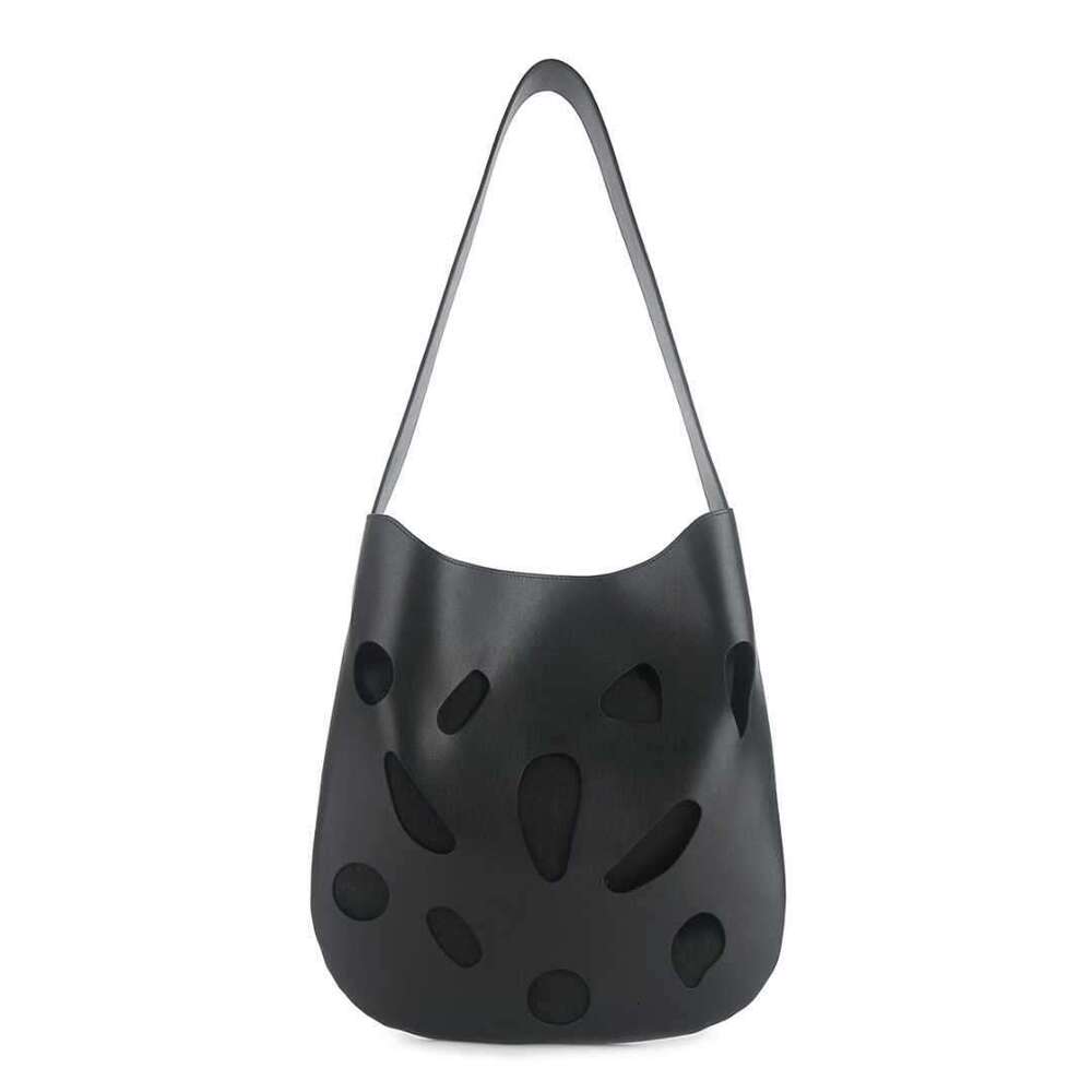 High Luxury Niccolo Cowhide Tote Bag, Hollowed Out Design, Large Capacity, Niche High-end Women Shoulder Crossbody Handbag, Daily Versatile SENYY