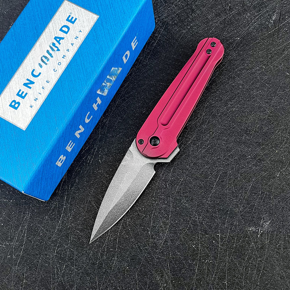 All-New BM491 Folding Knife D2 Steel Blade with Aluminum Handle for Outdoor Camping Cutting Survival Scenarios Daily Carry Tool