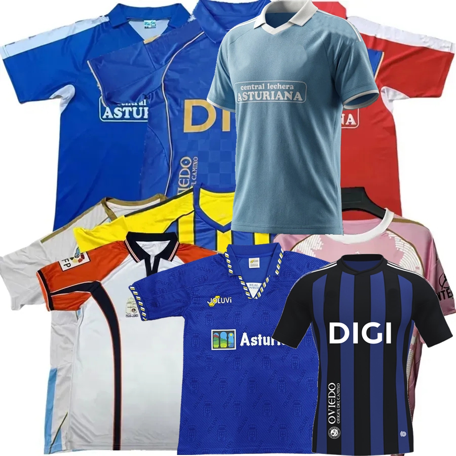 Retro Classic 1990 1991 95 1996 1997 Real Oviedo 2025 2026 Soccer Jerseys ILYAS RONDON HASSAN F.VINAS S.CAZORLA DENDONCKER E.BAILLY CARMO 25 26 football men kids shirts