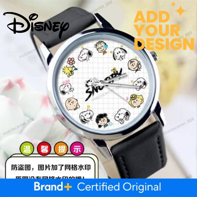 Designer Disney Snoopy Watch For Students, Cute Cartoon, Personalized Fashion Creative Casual Wristwatch, Birthday Gift For Boys And Girls Luxury