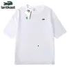 Noble Crocodile Official Flagship Store designer polo Genuine 300G Heavy Cotton T-Shirt Trendy Round Neck Short Sleeve Versatile Top