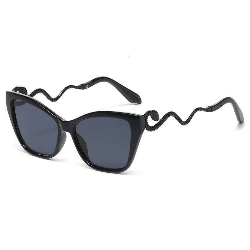 Fashion Large Frame Cat Eye Sunglasses Women Gradient UV Protection Glasses Brand Sexy Ladies Metal Snake Eyeglasses Chunjinqiuli