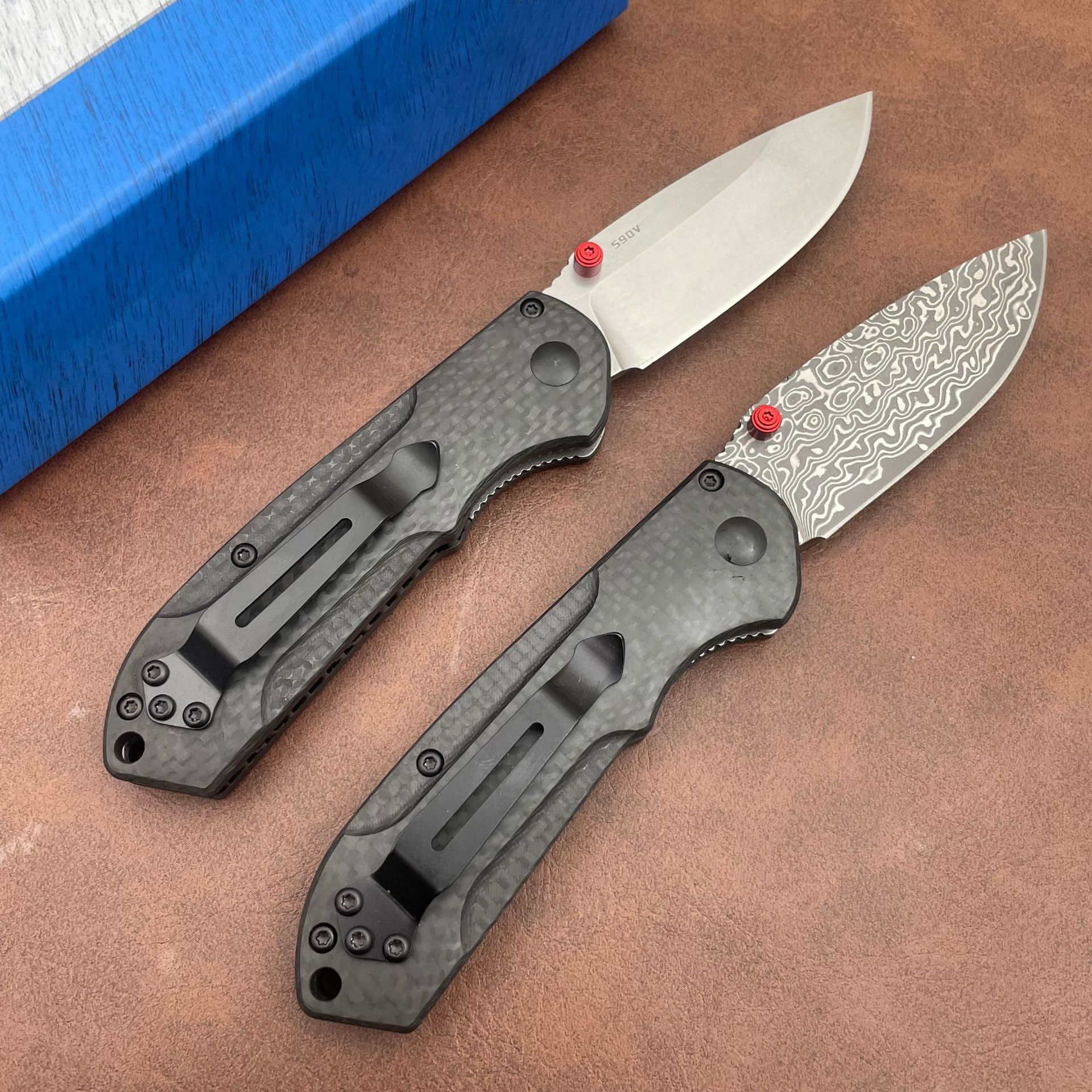 BM 565 Mini Freek S90V Blade Titanium Alloy Handle Outdoor Camping Survival Kitchen Multifunctional EDC Tool Folding Knife