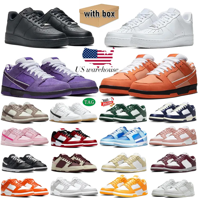 with box 35-47 Designer Low Casual Shoes Harris Tweed Gum Pack Psychic Blue Sequoia White Black Grey Triple Pink Green Purple UNC Men Women trainers Sports