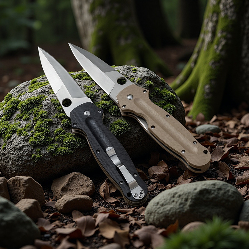 C215 Folding Pocket Knife High Quality Multi-tool D2 Blade G10 Handle Outdoor Camping Fishing Sharp Cutting Combat Knives Men's Gift Pocket Knife