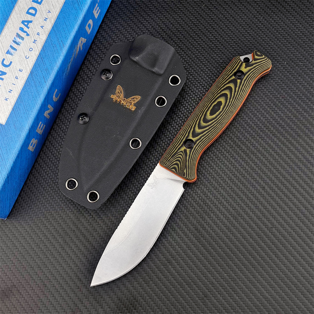 BM 15002 Portable Fixed Knife S90V Blade G10 Handle Outdoor Knife Camping Durable Portable EDC Multitool EDC Knife Pocket Knife